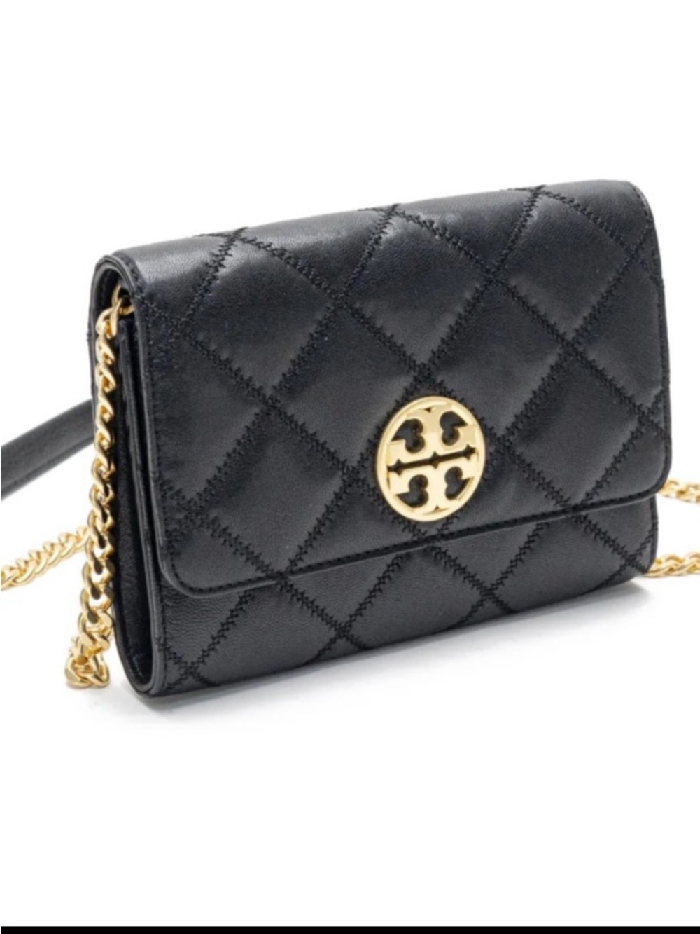 Tory Burch Crossbody Bag Woc Wallet On Chain Willa Quilted Leather